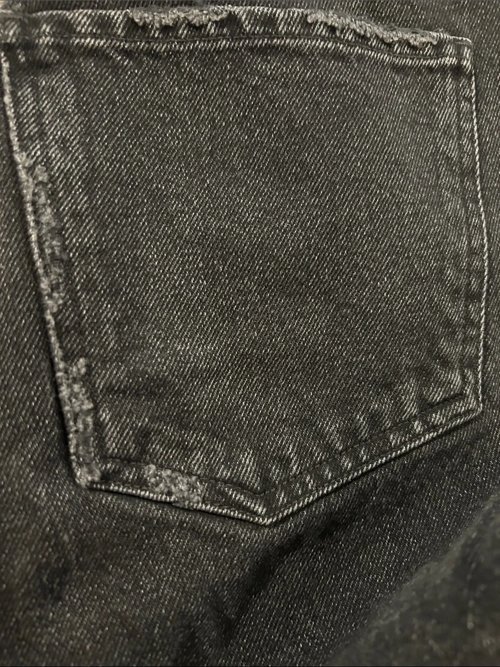 Citizens of Humanity Charlotte High Rise Straight Sz 28 Black Distressed Denim - Picture 7 of 13